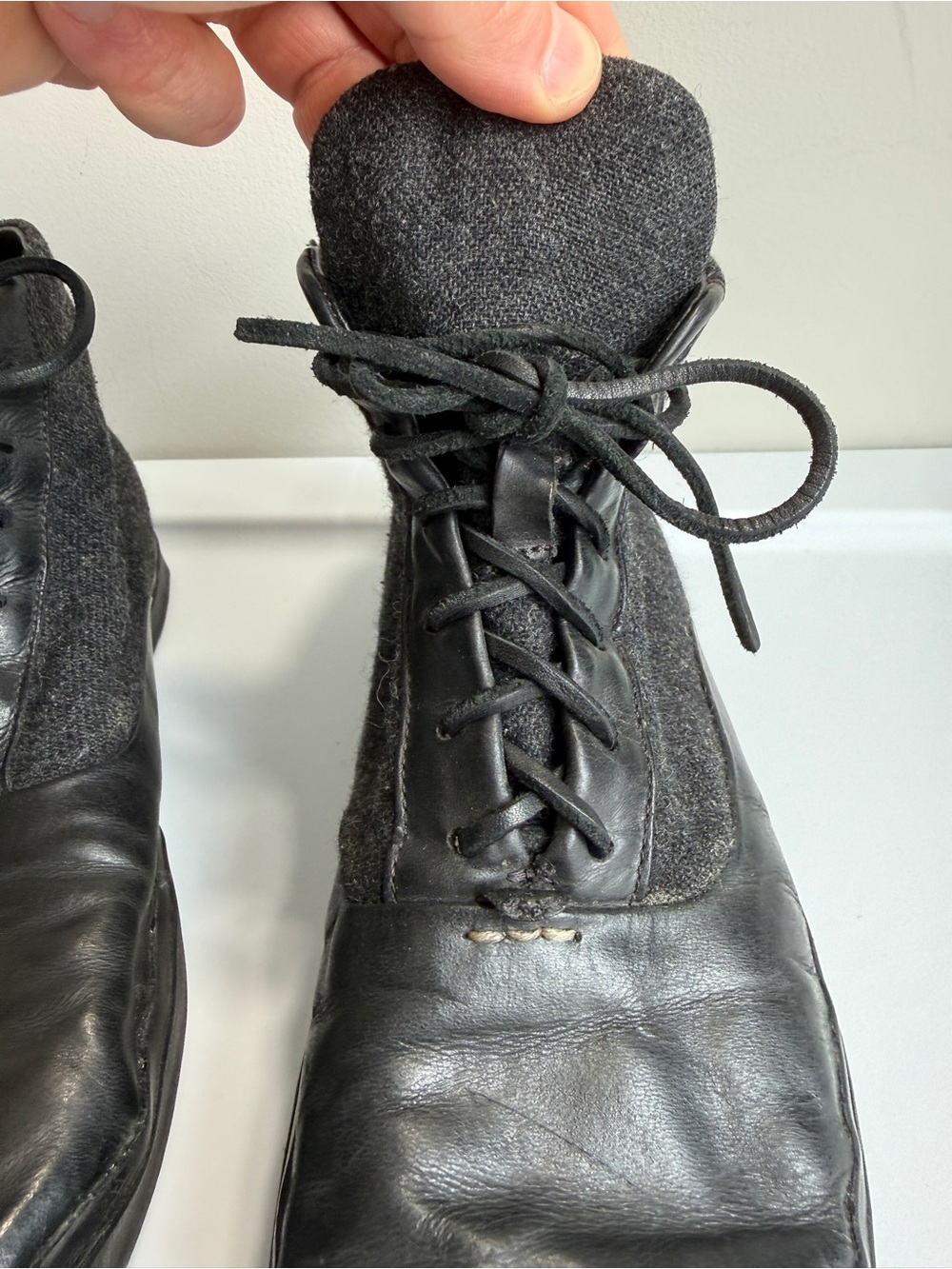 RAG & BONE Black Leather Chukka - Picture 10 of 14